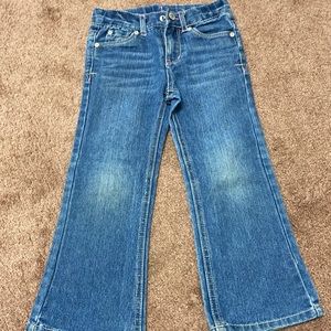Little girls flare leg jean